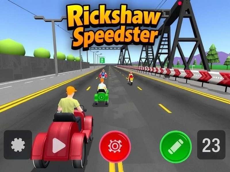 Rickshaw Speedster Game Screenshot